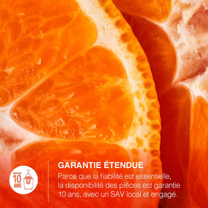 H.Koenig Presse-agrumes électrique professionnel à levier AGR80, inox, 160W puissant, bec anti-gouttes, compatible lave-vaisselle, Argent